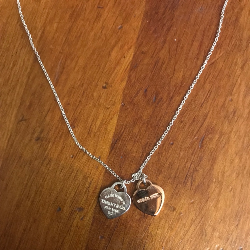 Tiffany & Co. Rose Gold Rubedo/Silver Necklace
